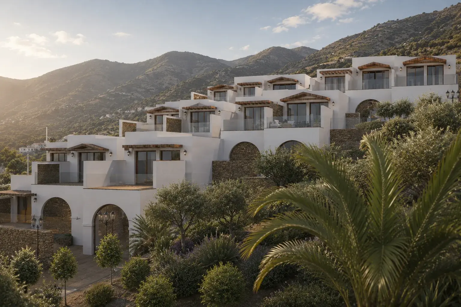 La Roca Serena hotel exterior architectural visualization in Spain by Khalil Grouz